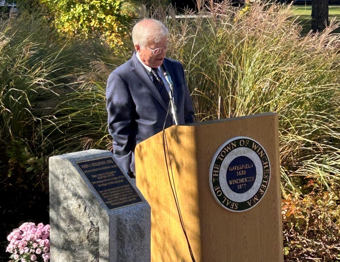 Bob at podium